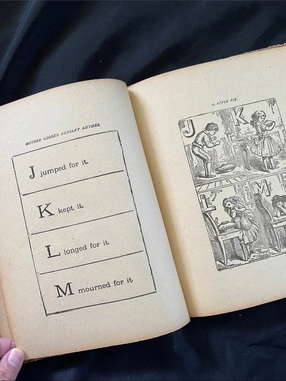 Antique MOTHER GOOSE ABC Book 1918 Inscription MA Donohue &Co Chicago
